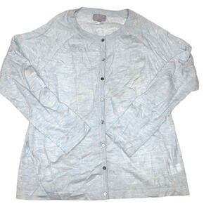 Pure Collection Women's Cashmere Cardigan Sweater Size XL 18 NEW Blue Layering